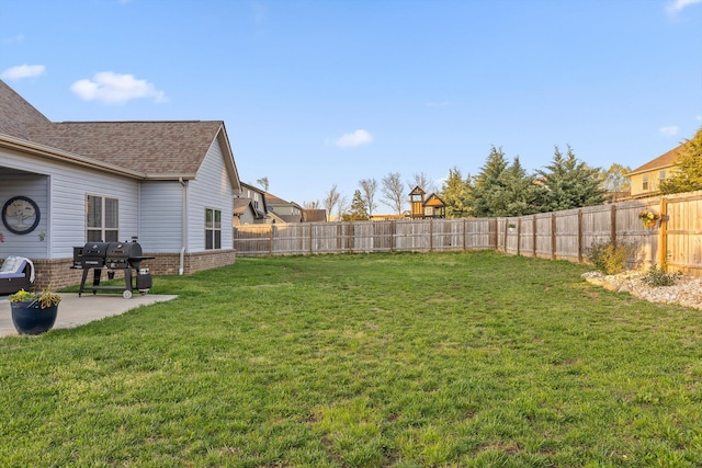 7482 Blazing Star Ct, Ooltewah, TN 37363 - view of yard with a fenced backyard and a patio