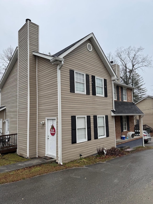 view of front of home