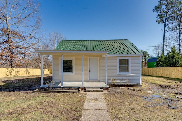 bungalow with covered porch