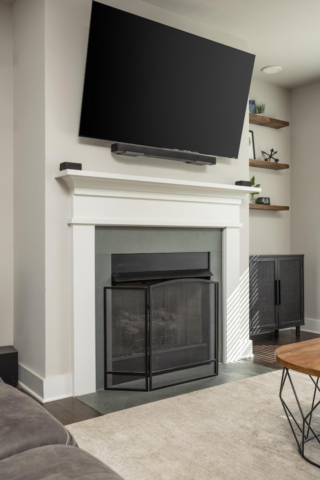 room details featuring hardwood / wood-style flooring