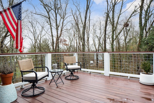 view of wooden terrace