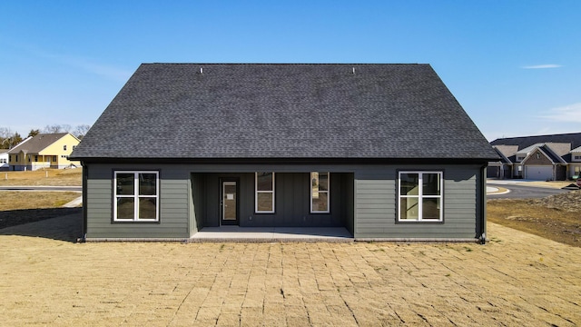 back of house featuring a patio area