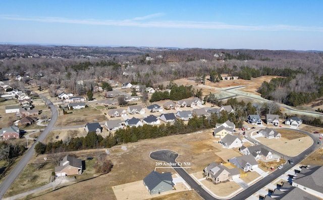 birds eye view of property