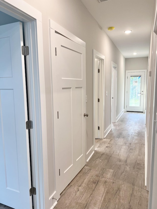 159 Rock Bridge Dr, Ringgold, GA 30736 - hallway featuring light wood-type flooring and baseboards
