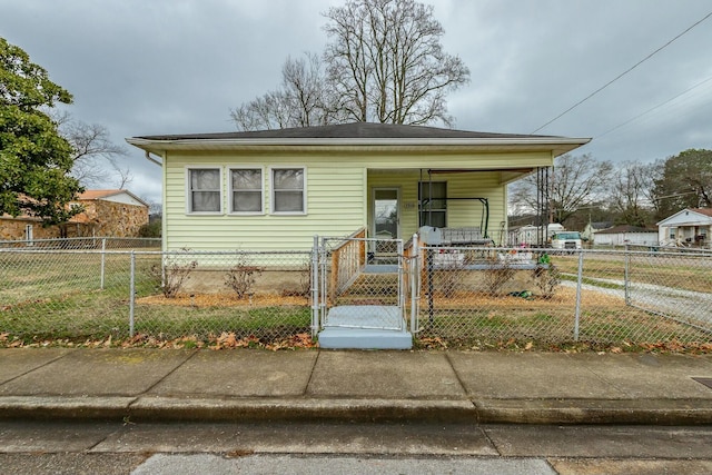 bungalow with covered porch