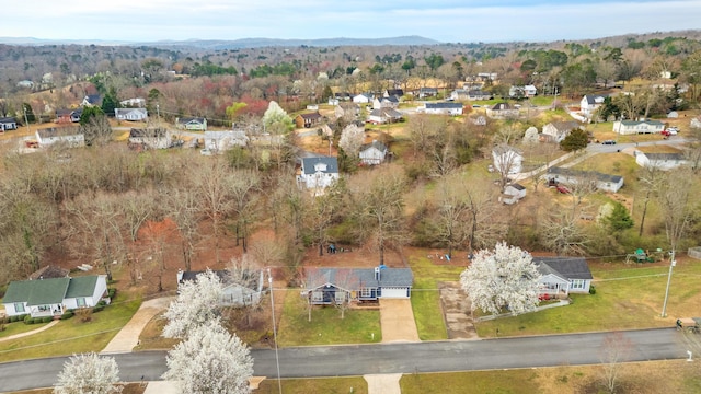 aerial view featuring a residential view