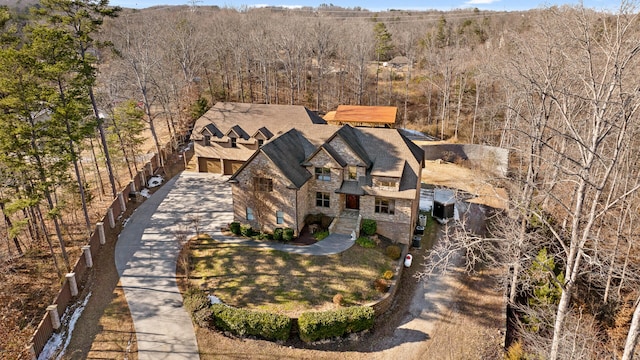 birds eye view of property