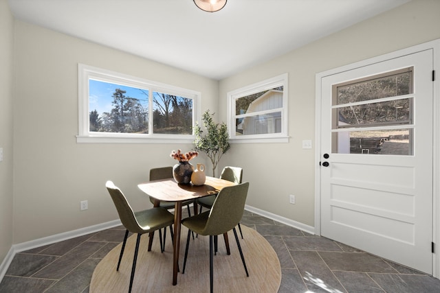 view of dining room