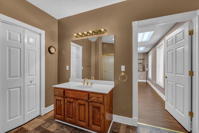 bathroom with vanity