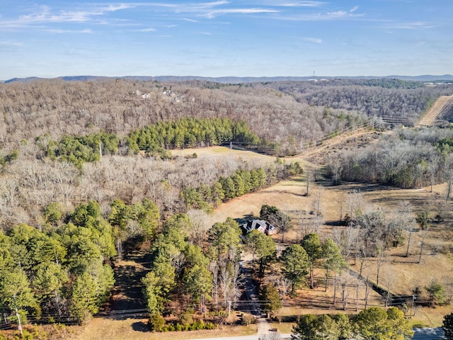 bird's eye view featuring a rural view