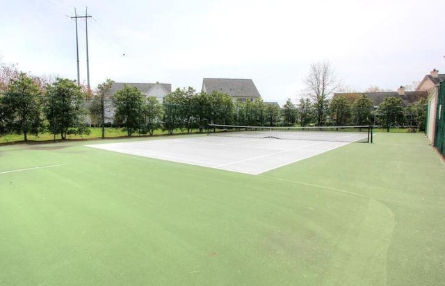 view of tennis court