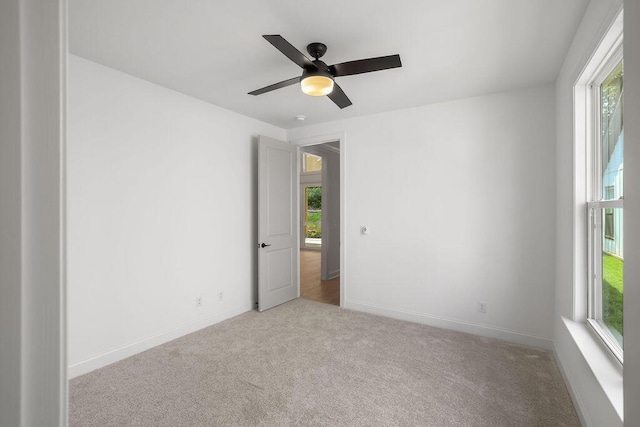 view of carpeted empty room