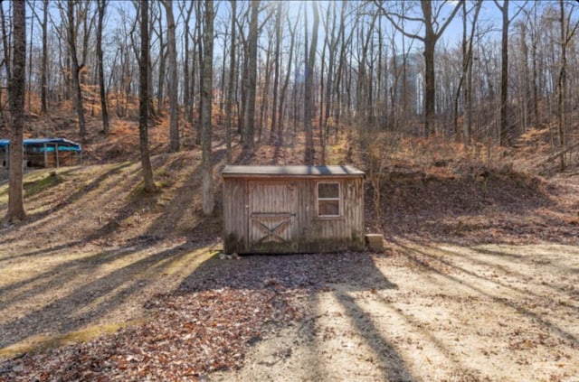 view of outdoor structure