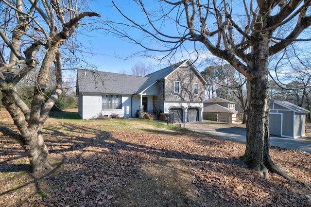 view of front of home featuring a garage