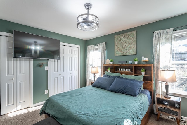 bedroom featuring carpet flooring