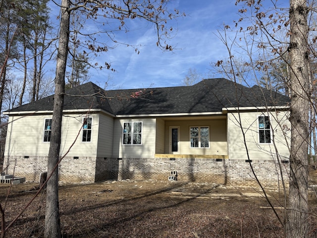 view of rear view of property