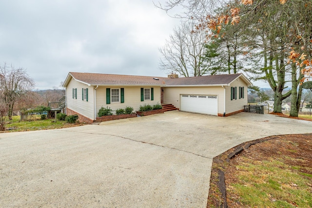 ranch-style house with a garage