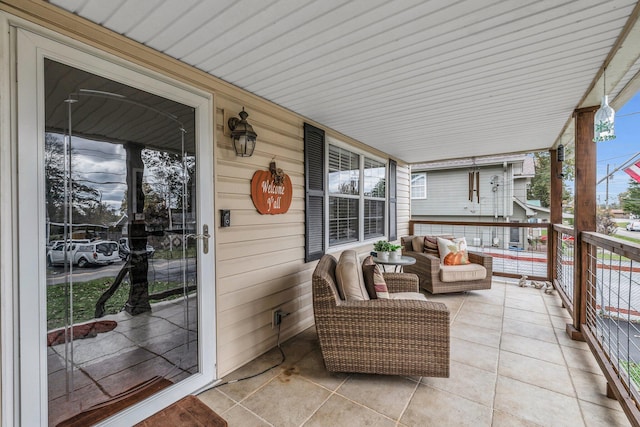 view of patio / terrace featuring covered porch