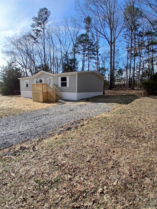 view of side of home