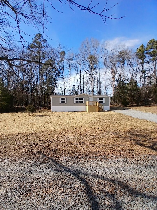 view of manufactured / mobile home