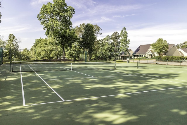 view of sport court