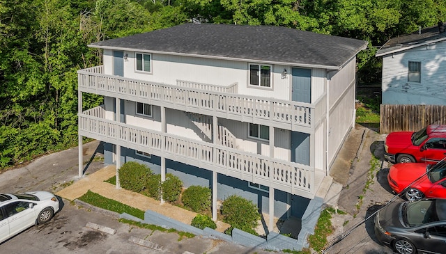 exterior space with a balcony