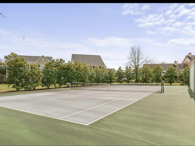 view of tennis court