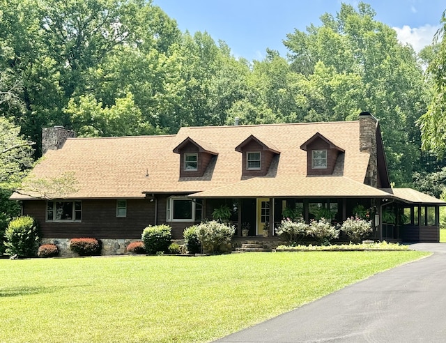 446 Jamestown Rd, Menlo, GA 30731 - cape cod-style house with covered porch and a front lawn