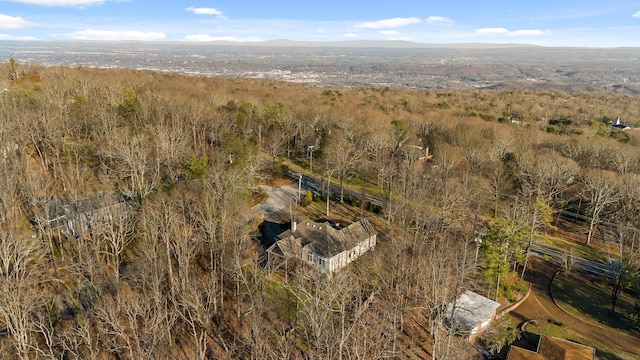 aerial view featuring a mountain view