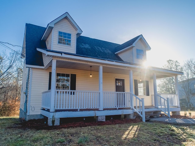 view of front facade with a porch