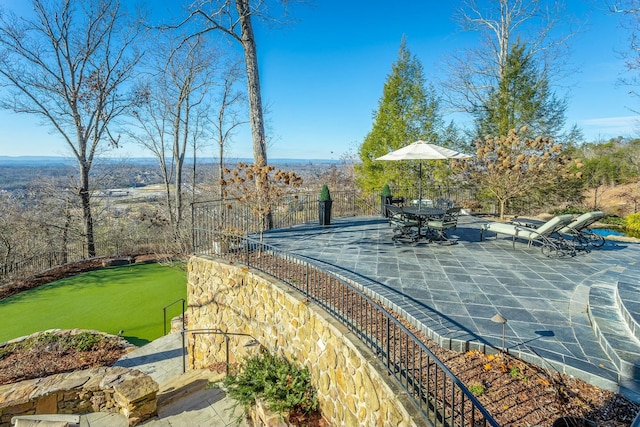 exterior space with a patio