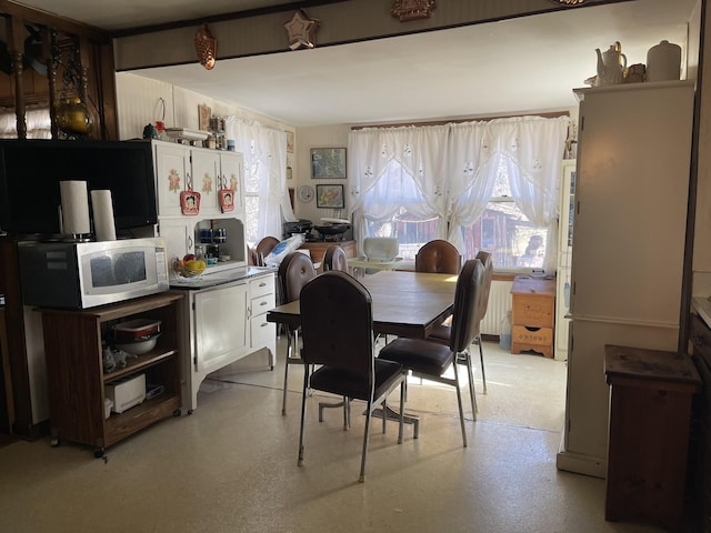 dining room with plenty of natural light