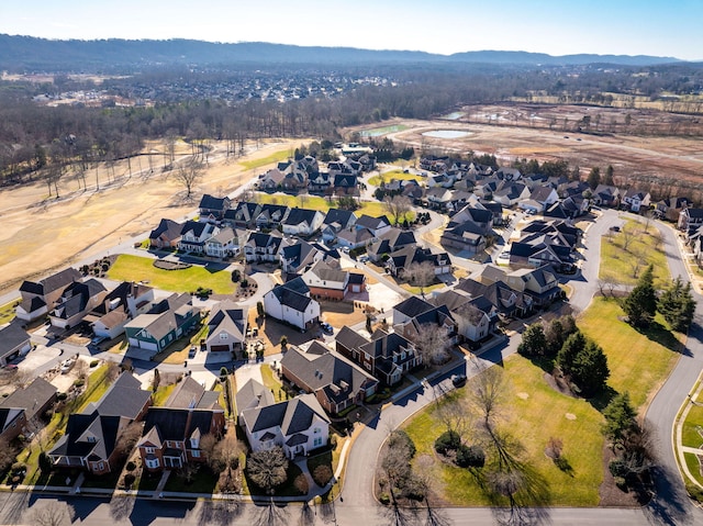 aerial view featuring a residential view