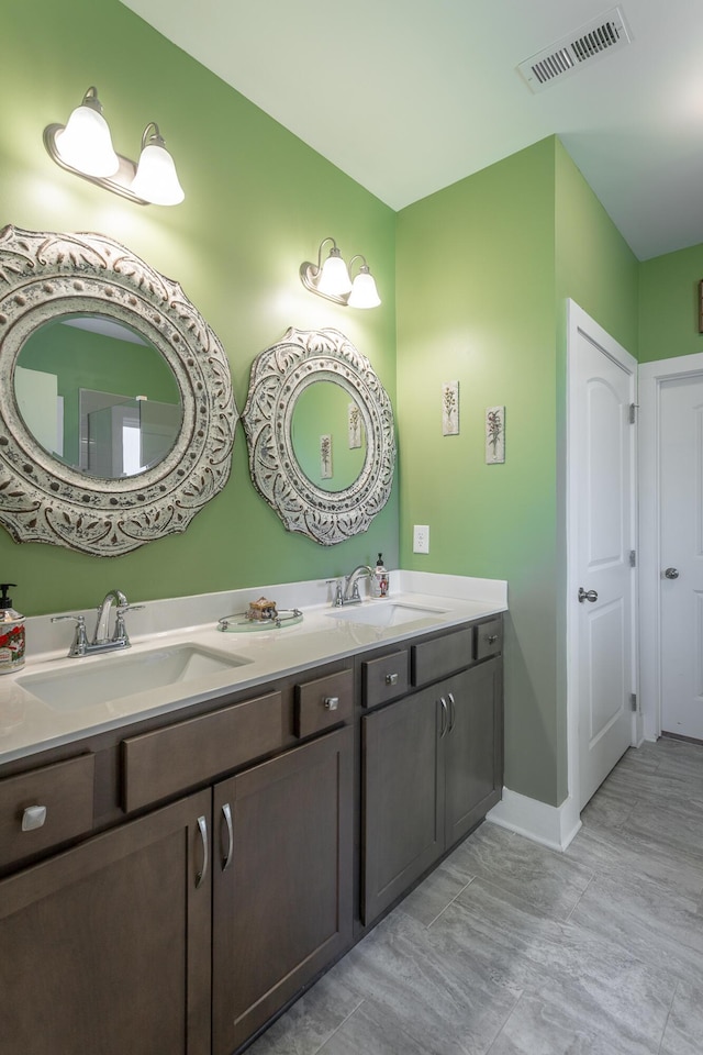 bathroom featuring vanity