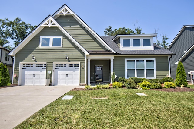 1502 Buttonwood Loop, Chattanooga, TN 37421 - view of front of property with driveway, a front lawn, and a shingled roof