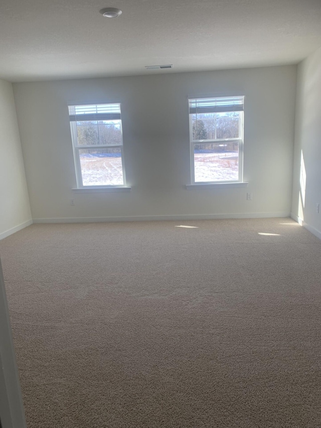 spare room featuring carpet floors and a healthy amount of sunlight