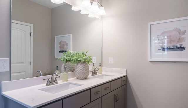 bathroom featuring vanity