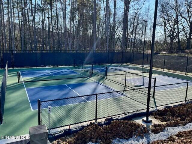 view of tennis court