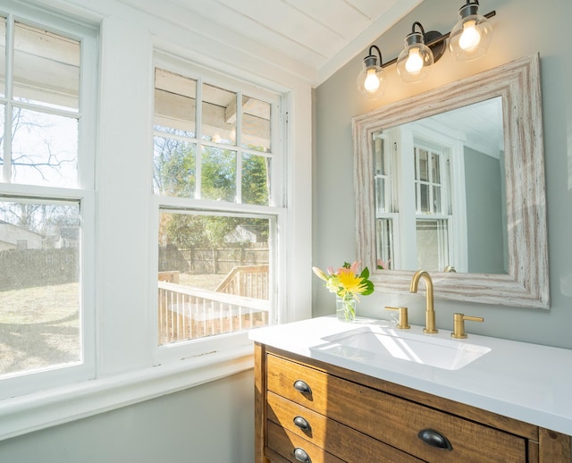 bathroom featuring vanity