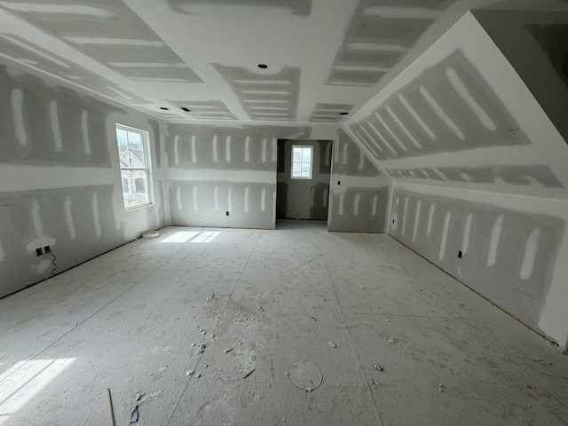 interior space with lofted ceiling