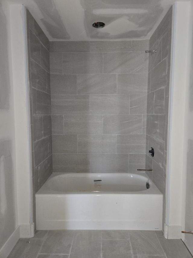 9892 Trestle Cir Unit 50, Ooltewah, TN 37363 - bathroom with shower / washtub combination, tile patterned flooring, and baseboards