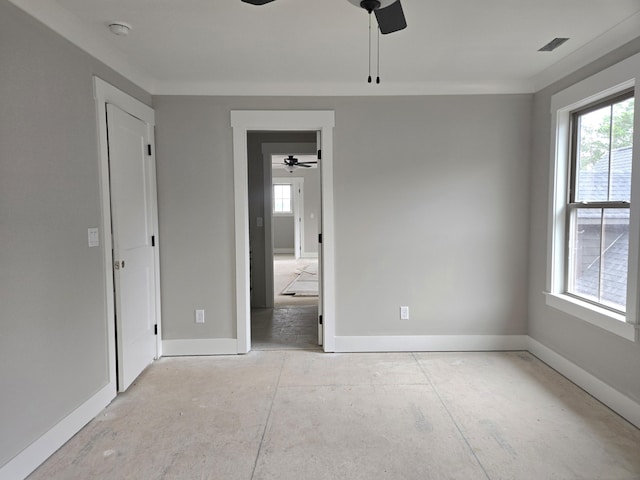 9892 Trestle Cir Unit 50, Ooltewah, TN 37363 - unfurnished bedroom featuring baseboards and a ceiling fan