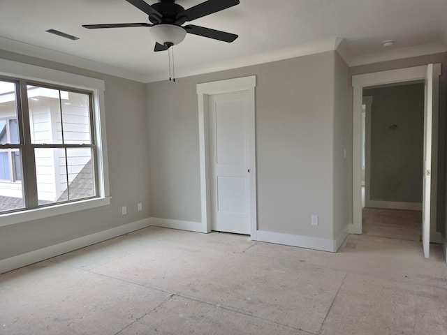 9892 Trestle Cir Unit 50, Ooltewah, TN 37363 - unfurnished bedroom with baseboards and a ceiling fan