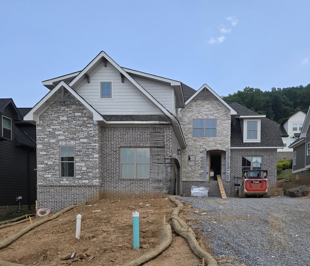9892 Trestle Cir Unit 50, Ooltewah, TN 37363 - view of front of property with brick siding and stone siding