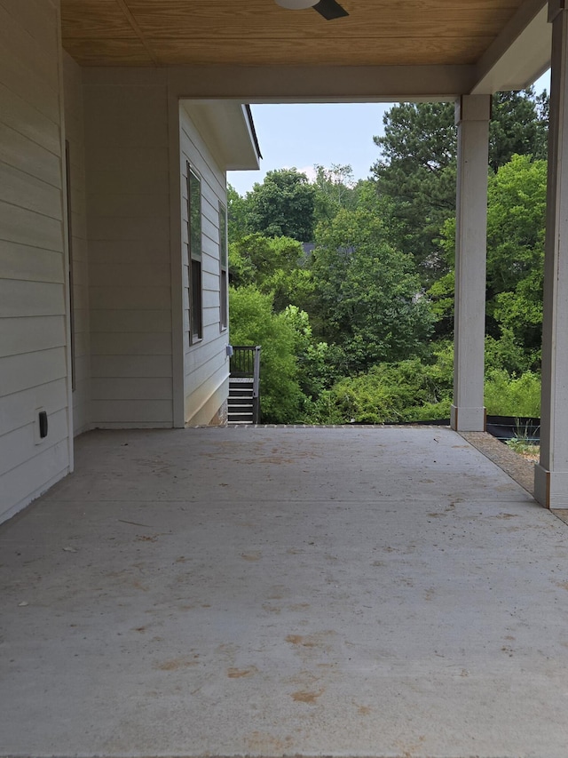 9892 Trestle Cir Unit 50, Ooltewah, TN 37363 - view of patio / terrace featuring a ceiling fan