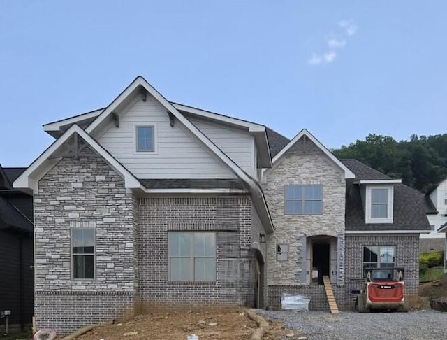 9892 Trestle Cir Unit 50, Ooltewah, TN 37363 - view of front facade featuring brick siding and stone siding