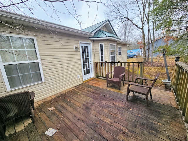 view of wooden terrace