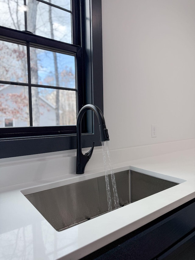 interior details with sink