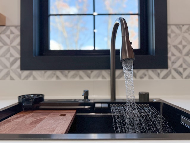 interior details with sink