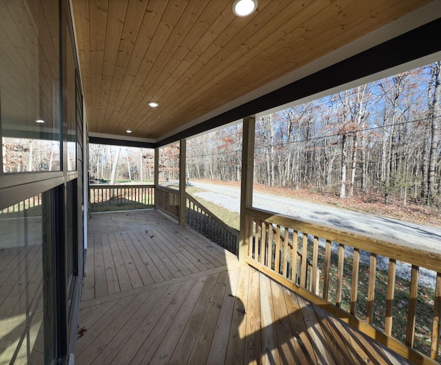 view of wooden terrace